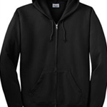 BHS Production Crew Black Adult Hanes Full Zip Hoodie