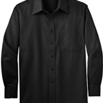 BHS Production Crew Black Adult Tall Non-Iron Twill Shirt