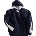 Brighton Track &amp; Field/Cross Country Adult Navy/White Fleece Hoodie