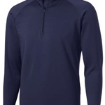 Brighton Track &amp; Field/Cross Country Mens Navy 1/2 Zip Pullover