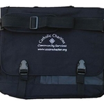 Catholic Charities Black Messenger Briefcase