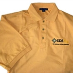 SDSRx Adult Gold Short Sleeve Golf Shirt