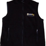 SDSRx Adult Black Full Zip Fleece Vest