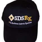 SDSRx Adult Black Twill Structured Cap