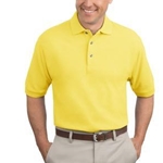 WITA Mens Yellow Pique Knit Polo