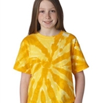 St. Rita School Youth Tye Dye Gold Pin Wheel Tee