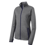 Ladies Stretch Contrast Full-Zip Jacket - $44.00