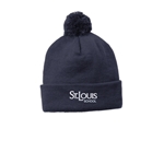 Solid Pom Pom Beanie - $18.00