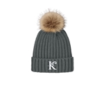 Faux Fur Pom Beanie - $14.00