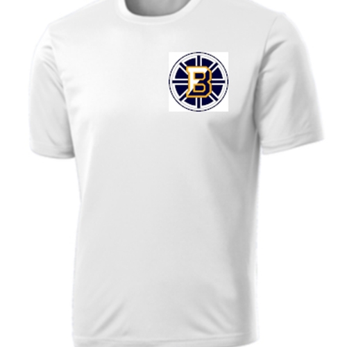 Bruins Hockey White Performance Short Sleeve Tee