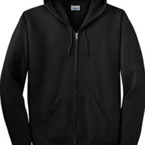 BHS Production Crew Black Adult Hanes Full Zip Hoodie