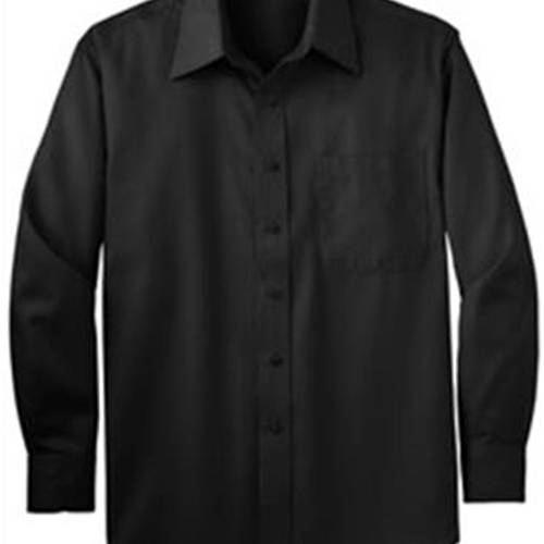 BHS Production Crew Black Adult Tall Non-Iron Twill Shirt