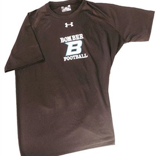 Bomber Football Adult Under Armour Brown Locker Short Sleeve Tee