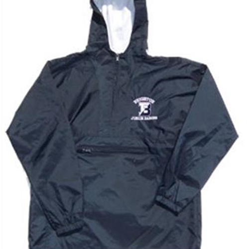 Brighton Junior Barons Adult Navy 1/4 Zip Hooded Pullover