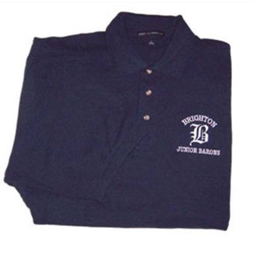 Brighton Junior Barons Mens Navy Sport Shirt.