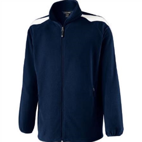 Brighton LAX Adult Navy/White Full Zip Fleece Jacket