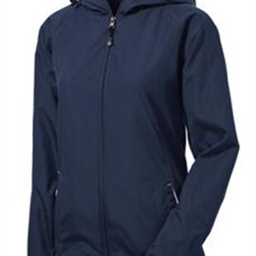 Brighton LAX Ladies Navy Blue/White Colorblock Hooded Jacket