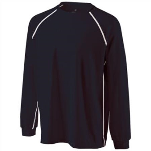 Brighton LAX Adult Navy/White Long Sleeve Softec Shirt