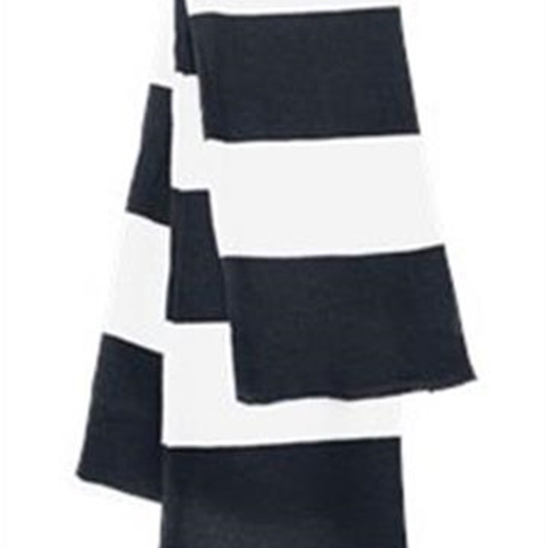 Brighton LAX Navy / White Striped Scarf