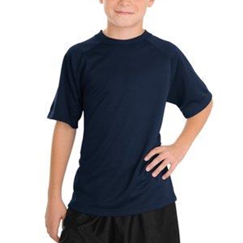 Brighton LAX Youth Navy Moisturing Wicking Short Sleeve Tee