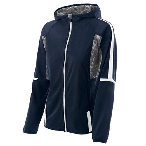 Brighton Track &amp; Field/Cross Country Ladies Holloway Navy/White Fortitude Jacket