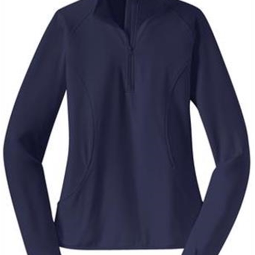 Brighton Track &amp; Field/Cross Country Ladies Navy 1/2 Zip Pullover