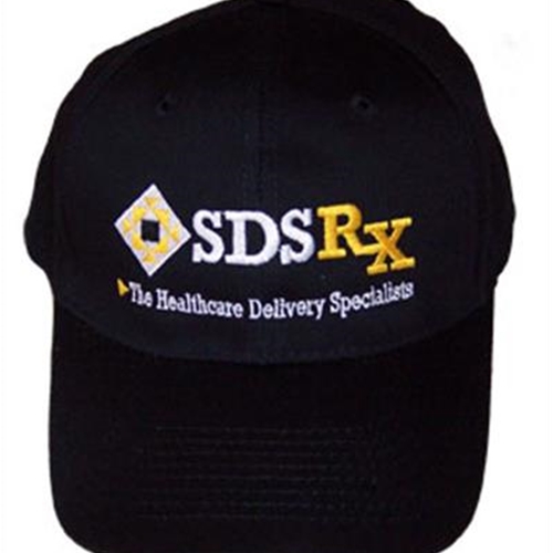 SDSRx Adult Black Twill Structured Cap