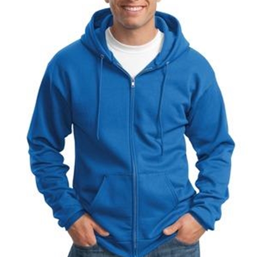 WITA Mens Royal Blue Hooded Full Zip Sweatshirt