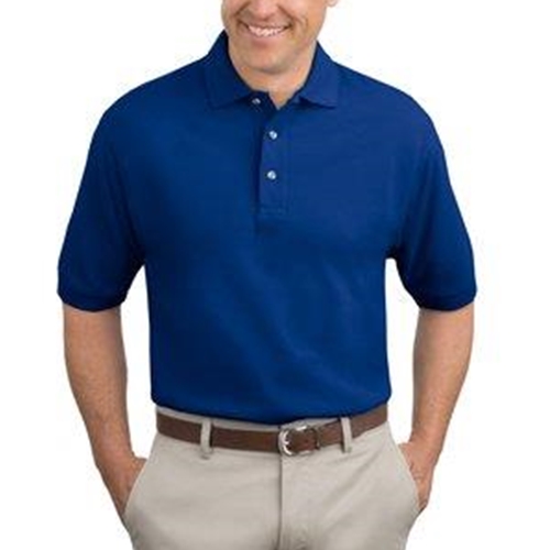 WITA Mens Royal Blue Tall Pique Knit Polo