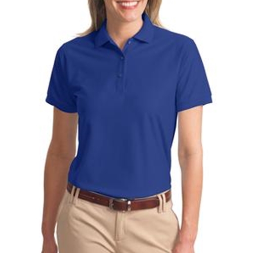 WITA Ladies Royal Blue Silk Touch Polo