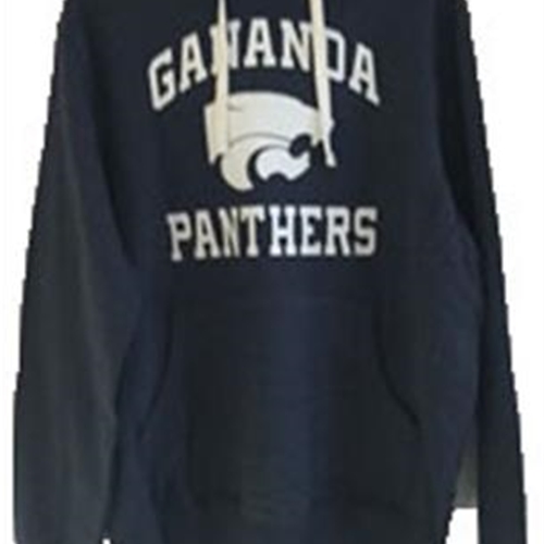 Gananda Football Adult Navy Throwback Hoodie