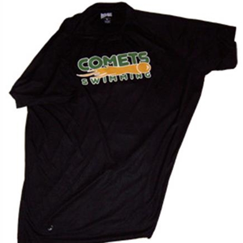 Golden Comets Swim Adult Black Power Tee