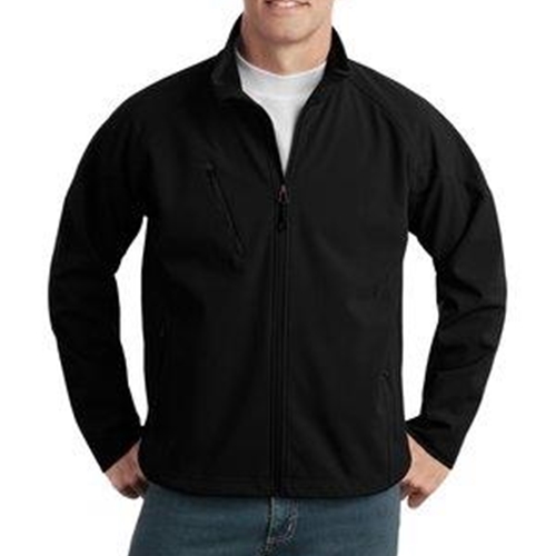 Honeoye Falls Lima Mens Black Textured Soft Shell Jacket