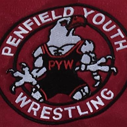 Penfield Youth Wrestling Embroidered Logo On Red Venom Hoodie