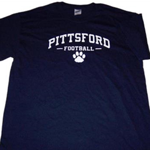 Pittsford Football Adult Short Sleeve Navy or White Tee
