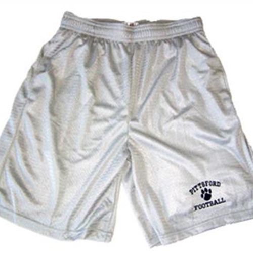 Pittsford Football Adult Silver Grey Badger Shorts