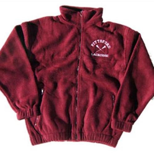 Pittsford LAX Adult Maroon Fleece Jacket