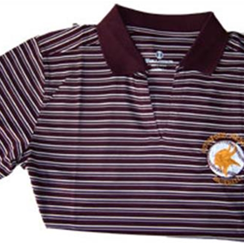 Pittsford Mendon Baseball Ladies Maroon White Holloway Helix Dry Excel Polo