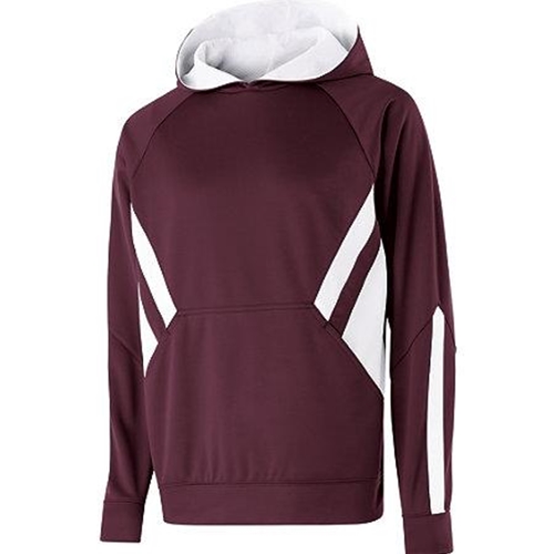 Pittsford Mendon Baseball Adult Maroon White Hoodie