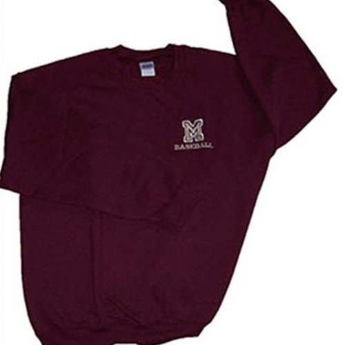 Pittsford Mendon Baseball Adult Crew Neck Sweatshirt