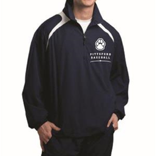 Pittsford Panthers Baseball Adult Navy Half Zip Jacket
