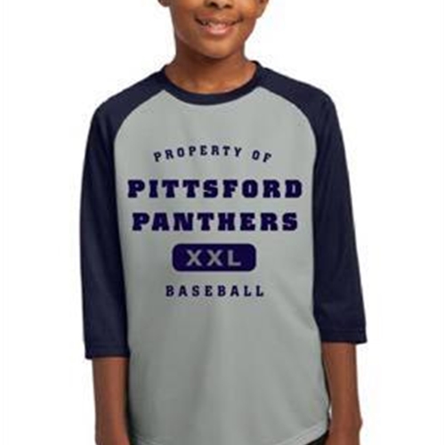 Pittsford Panthers Baseball Youth Navy Silver Jersey