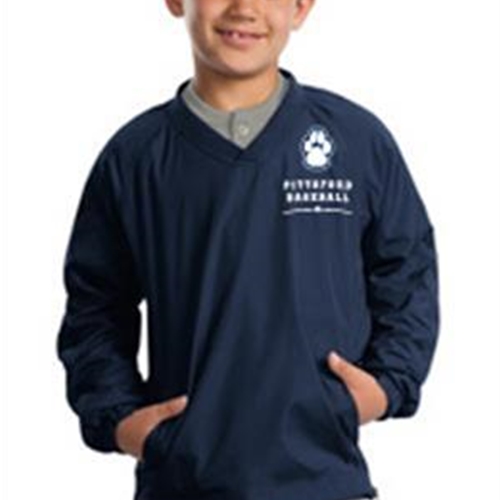 Pittsford Panthers Baseball Youth Navy VNeck Wind Shirt
