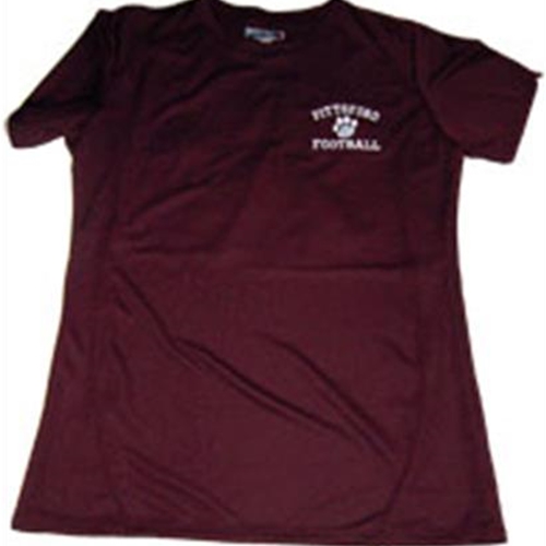 Pittsford Panthers Football Ladies Maroon T-Shirt Embroidered