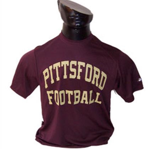 Pittsford Panthers Football Youth Maroon Dry Core Tee