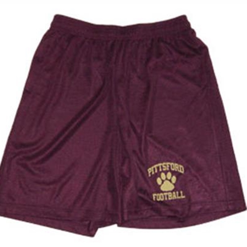 Pittsford Panthers Football Adult Maroon Mesh Shorts