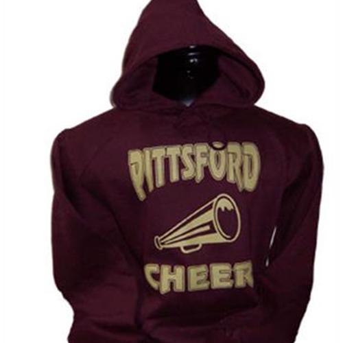 Pittsford Panthers Football Youth Maroon Cheers Hooded Sweatshirt