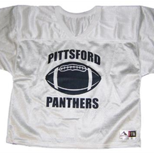 white practice football jersey