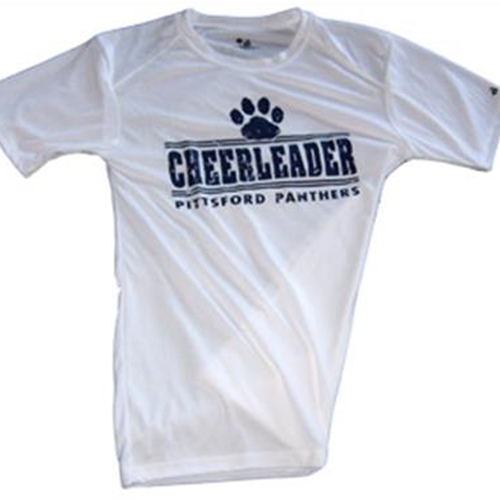 Pittsford Panthers Cheer Ladies White Tee Shirt