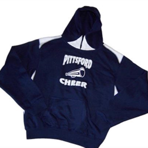 Pittsford Panthers Cheer Navy White Youth Hooded Sweatshirt